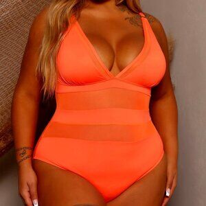 Neon Orange One Piece